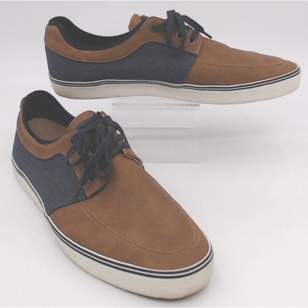 J Ferrear Shane Mens Dress Shoe Loafer Brown Blue Jean 10.5 M